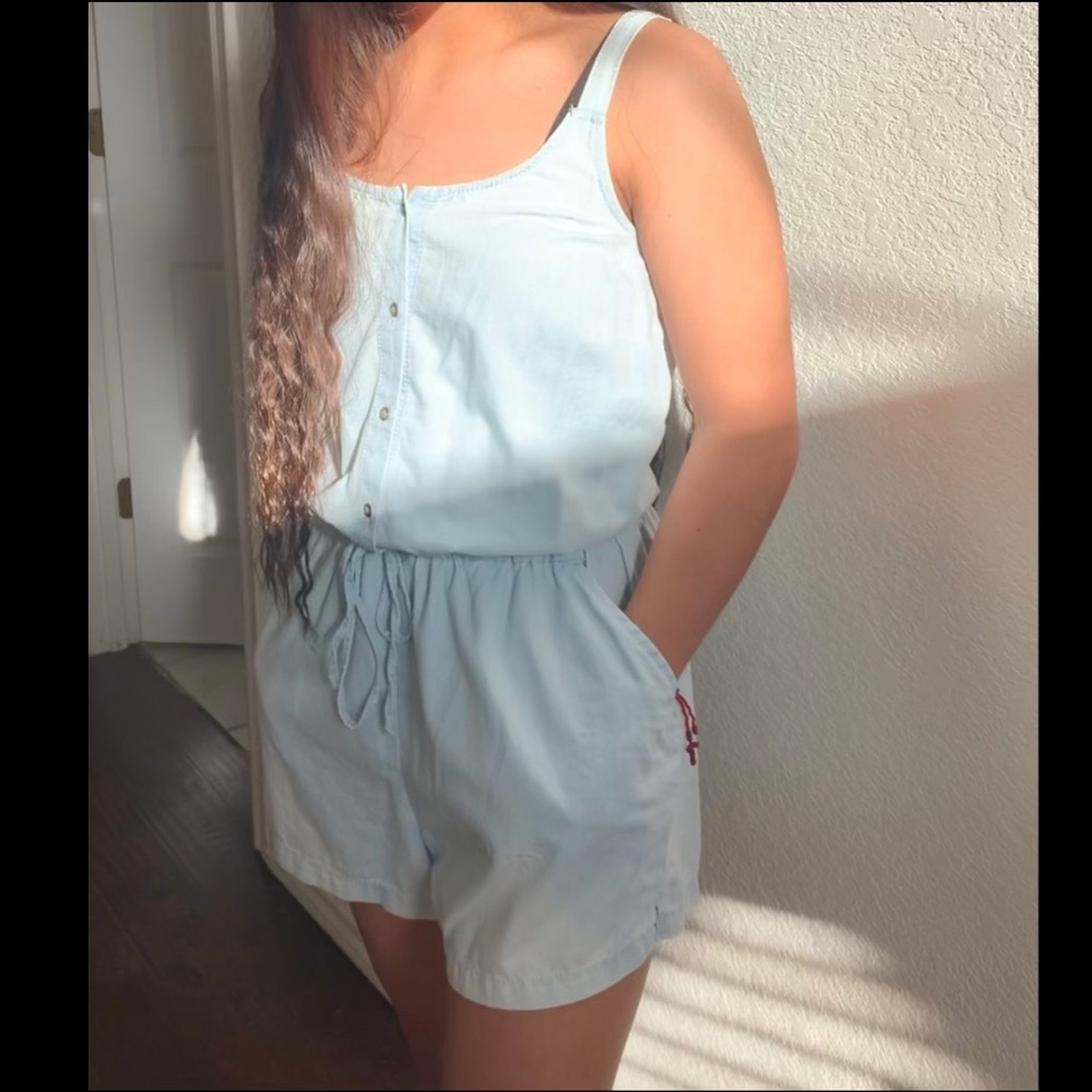Denim Romper